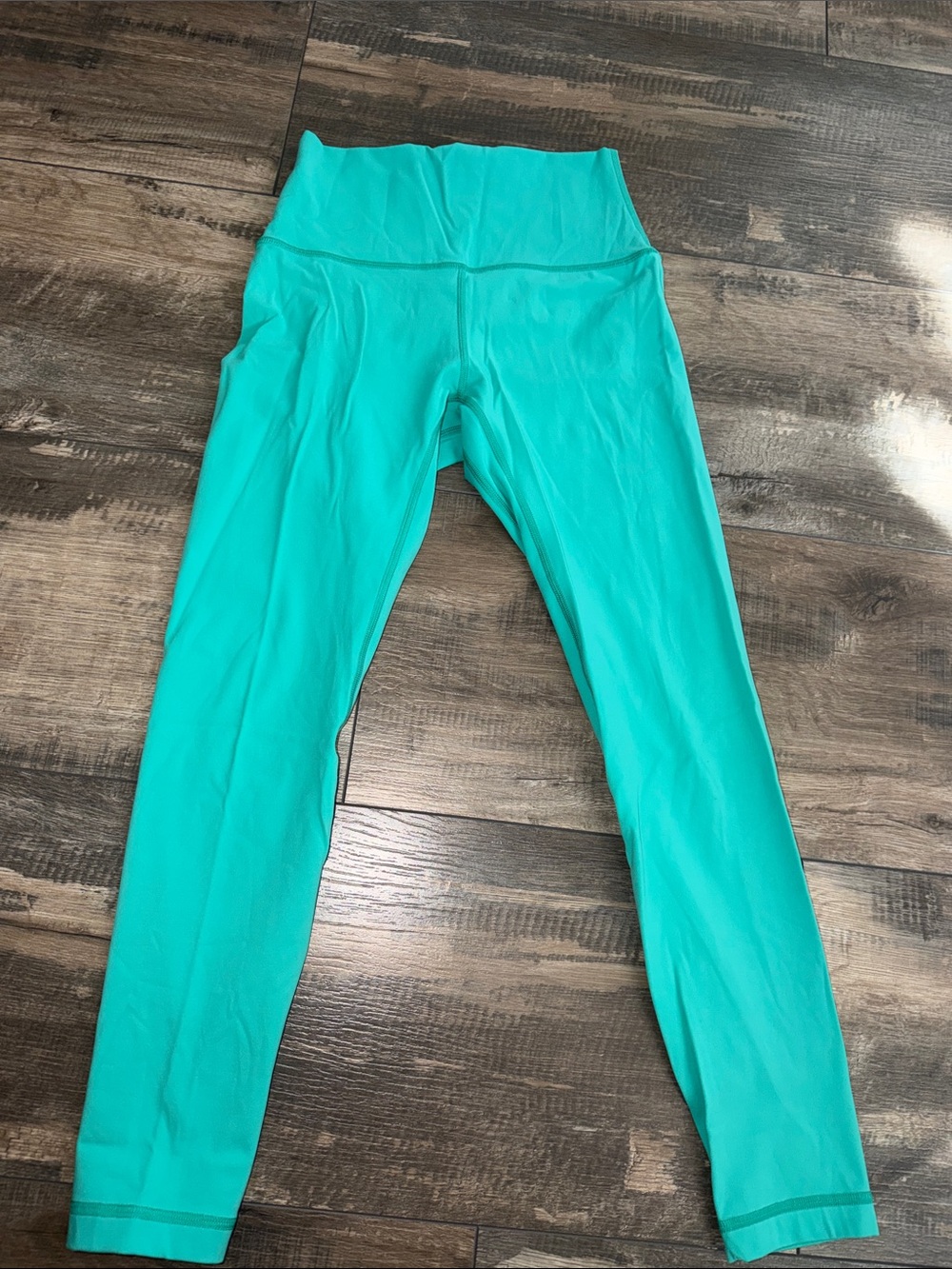 High-Rise Turquoise Workout Leggings for Women